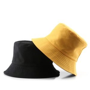 chapeau bob jaune